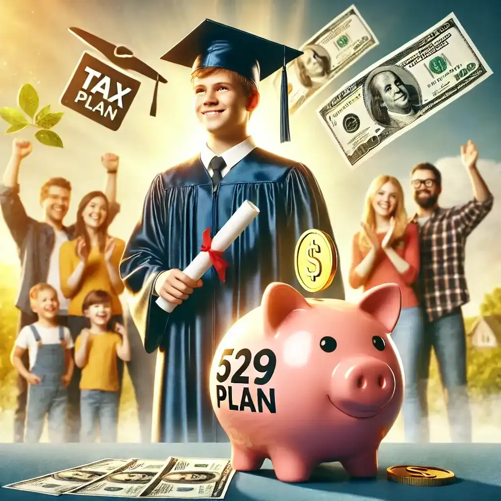 Graduate celebrating college success with a most 529 savings plan