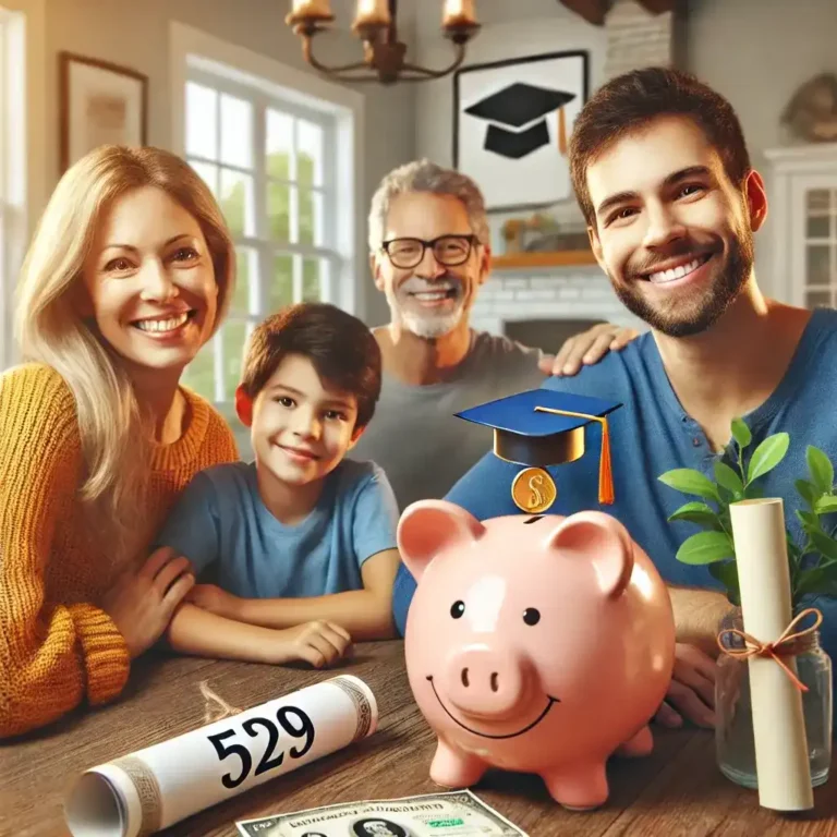Family planning college savings with a 529 plan.