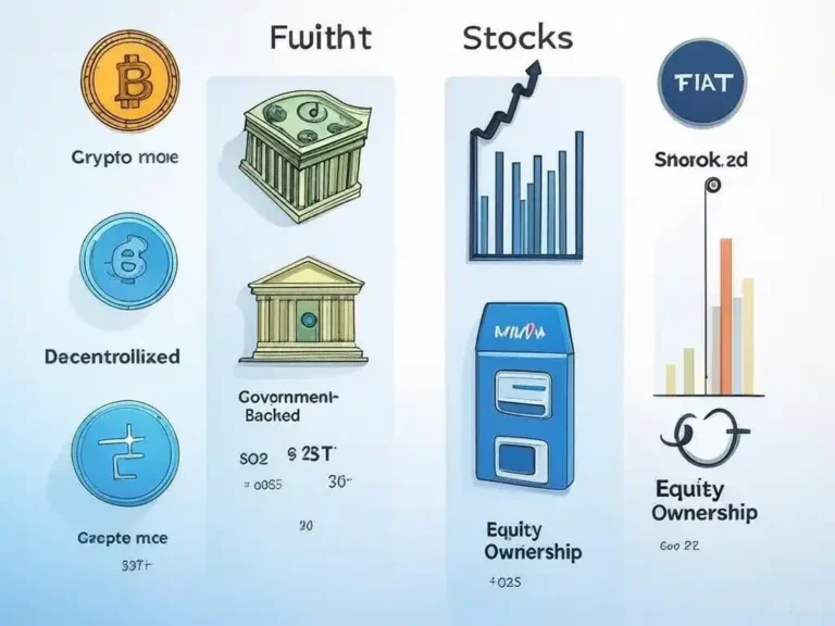 Comparison table of Bitcoin, Ethereum, USDC, and Solana with logos and key features.